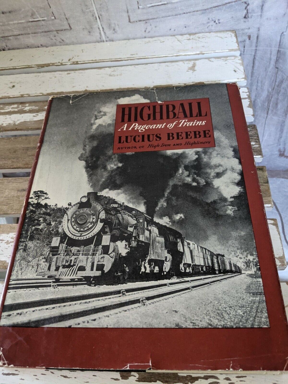Highball A pageant trains Lucius Beebe book 1945 hardcover trains locomotive Vtg