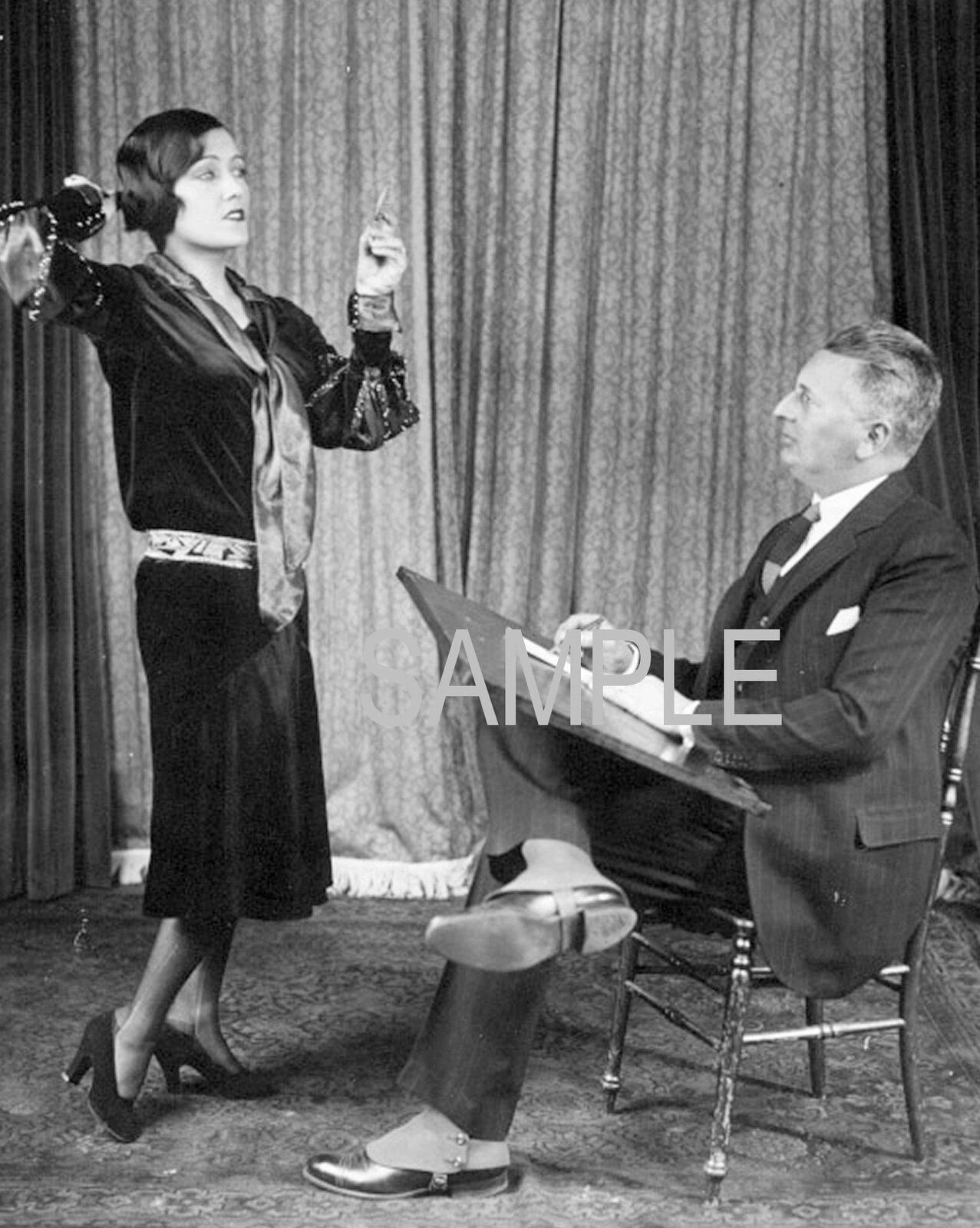 1930 GLORIA SWANSON & RUSS WESTOVER  What a Widow MOVIE Photo