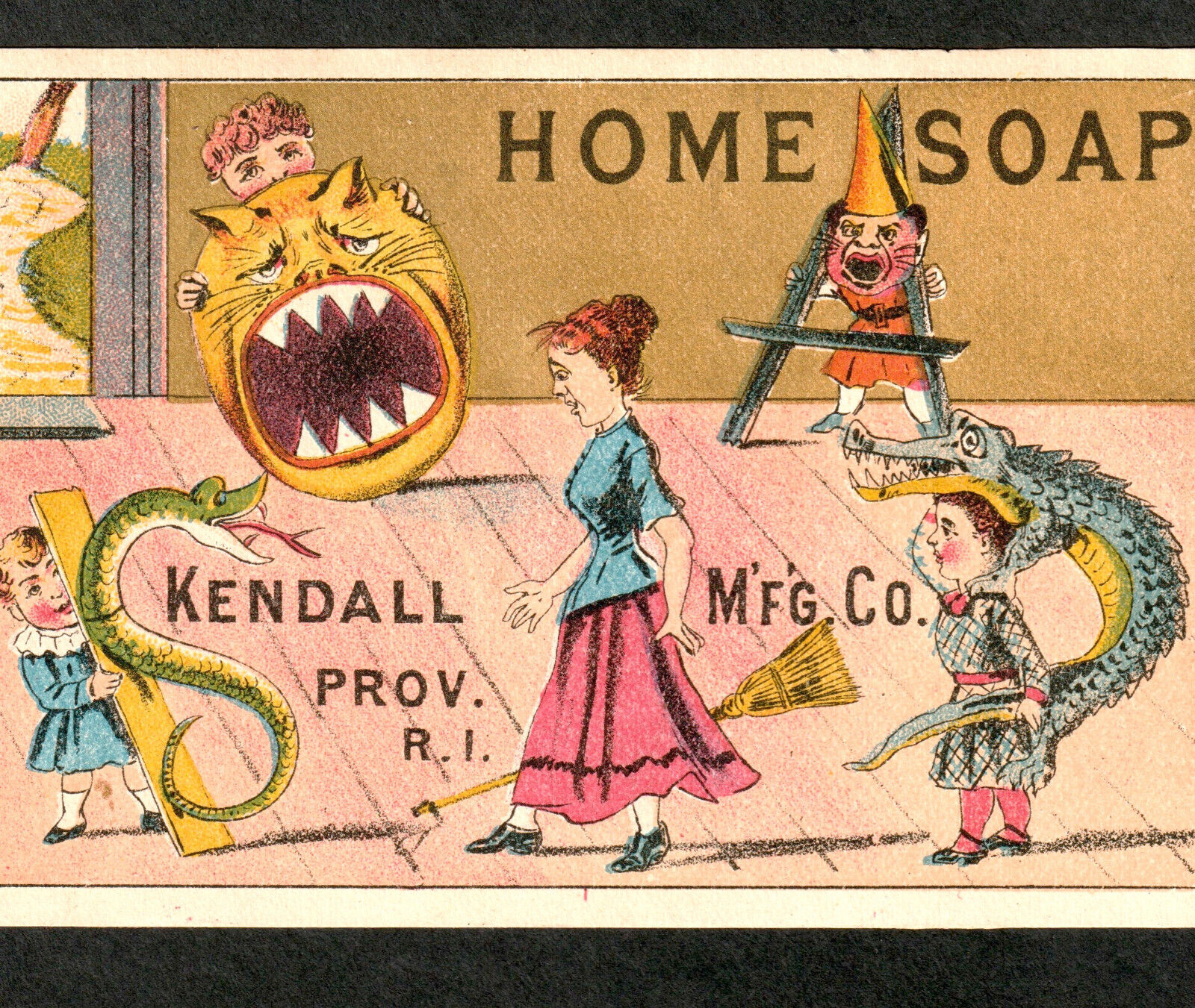Charlotte Perkins Gilman 1880's MONSTER LETTER Home Soap Soapine Trade Card RARE
