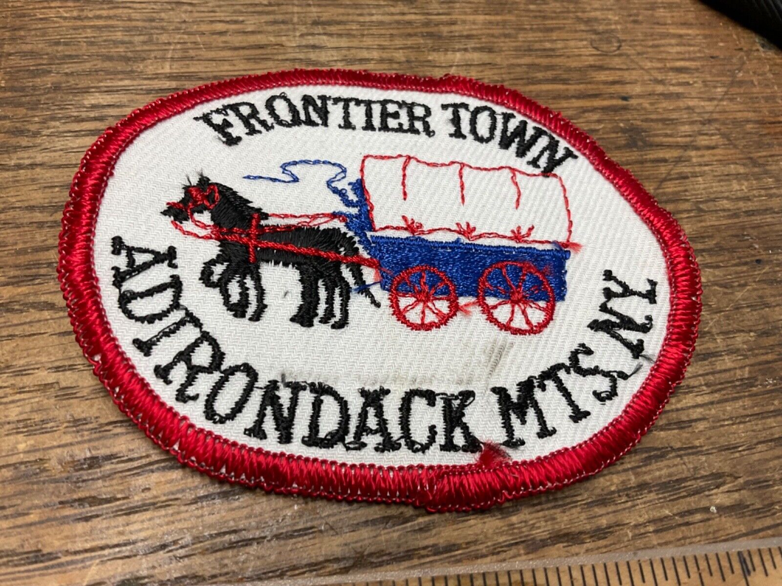 Frontier Town Adironback Mtns NY New York Vintage Patch