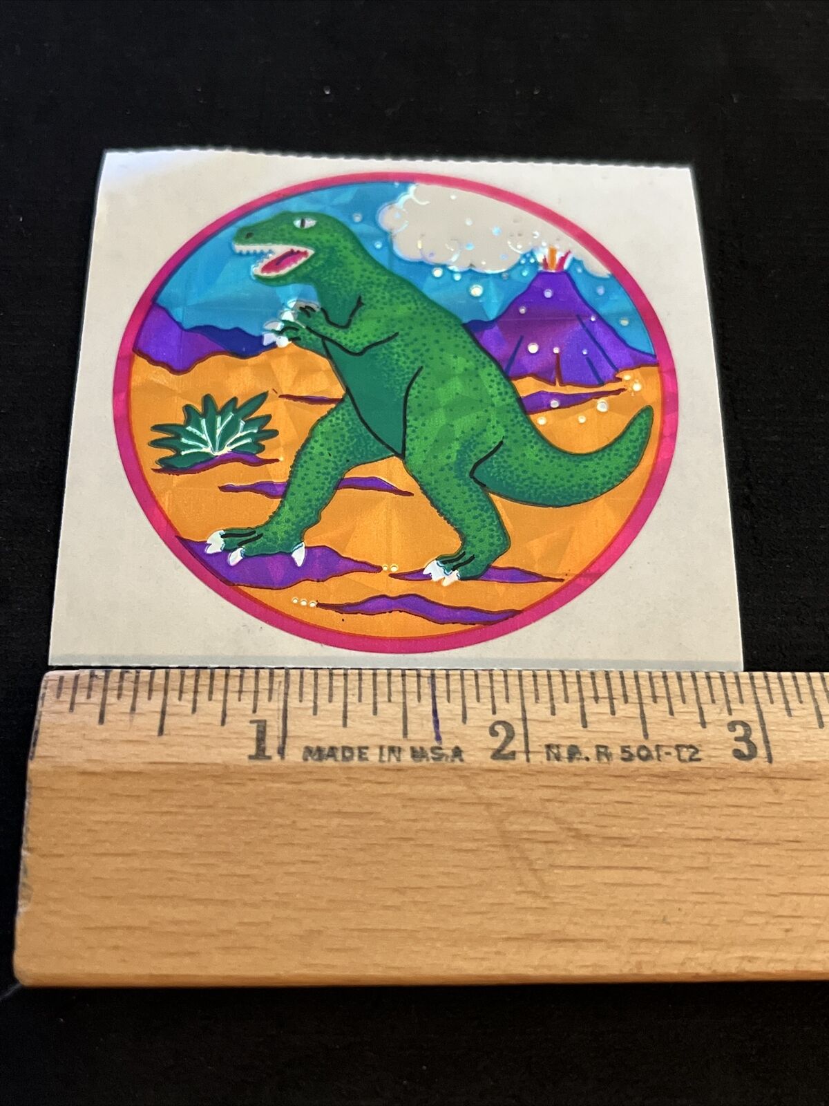 Vintage 80’s SANDYLION Dinosaur Prism Sticker - Rare & HTF