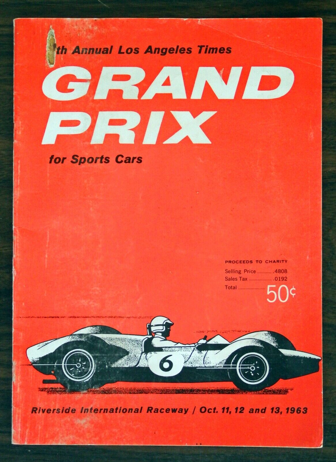 1963 LA Times GP Riverside 56-page program. Amazing entry list and bios.