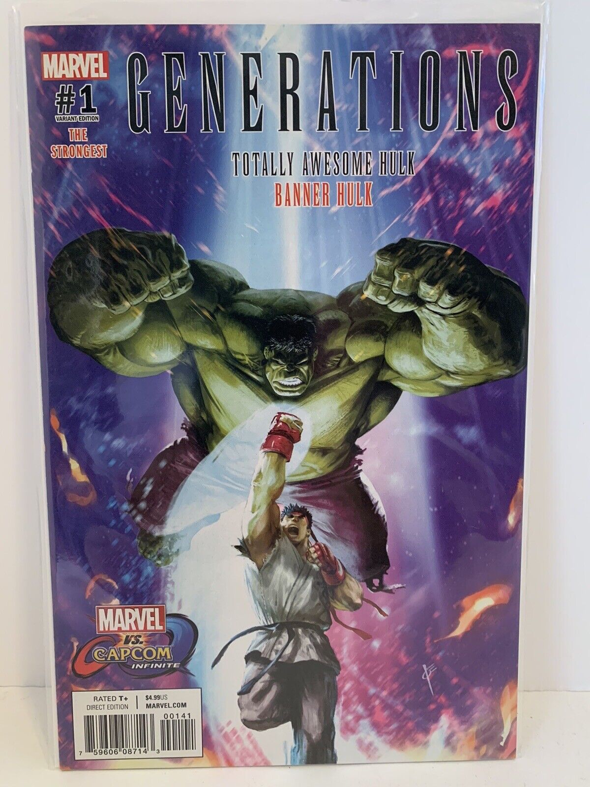 Generations The Strongest #1 Capcom Variant Hulk Avengers Defenders 