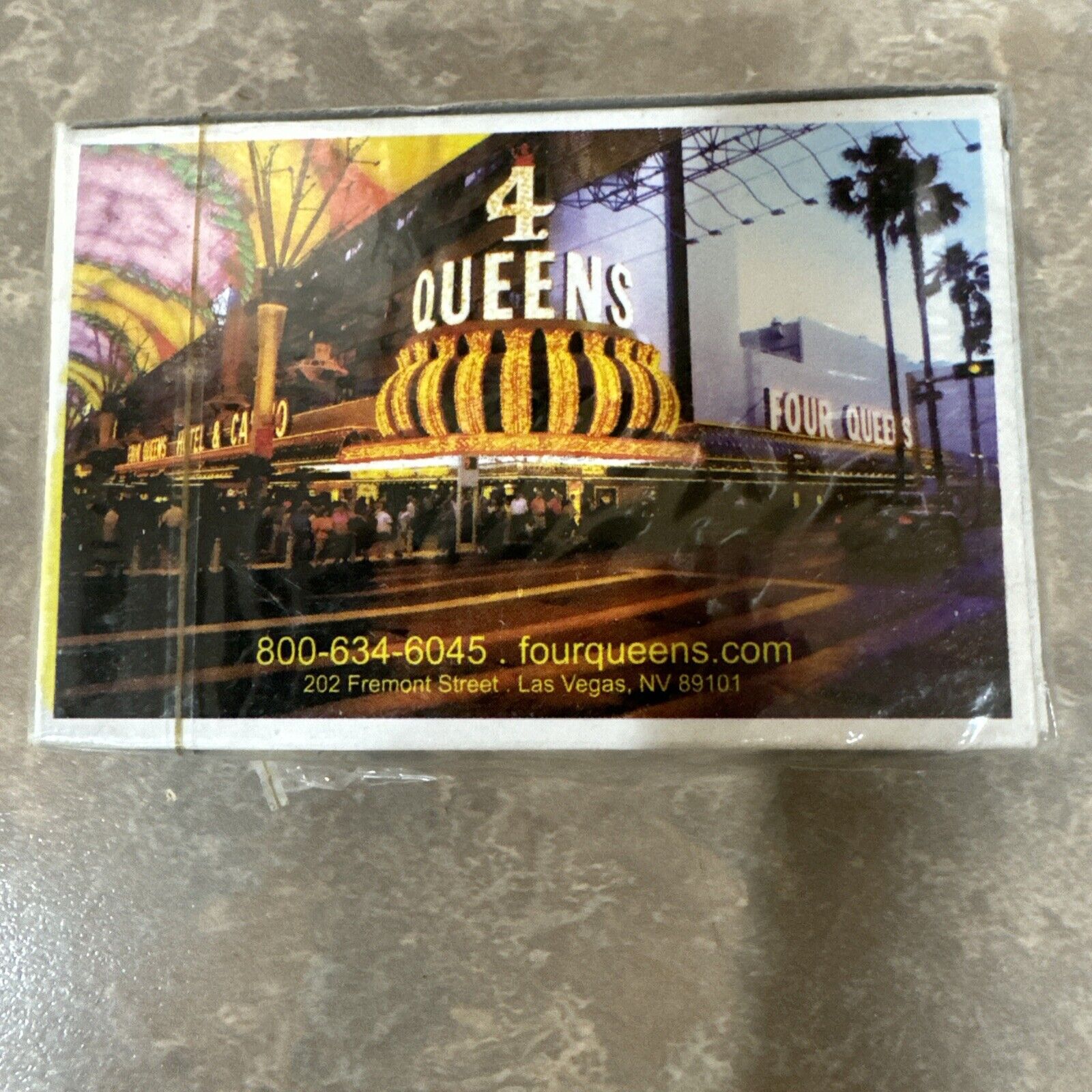 Vintage 4 Queens Casino Las Vegas Playing Cards Never opened