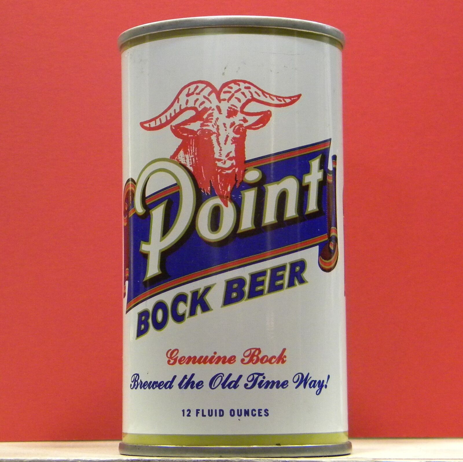 Point Bock Beer Red Goat S/S Can Stevens Point Brewing Wisconsin Q30 H/G A/F