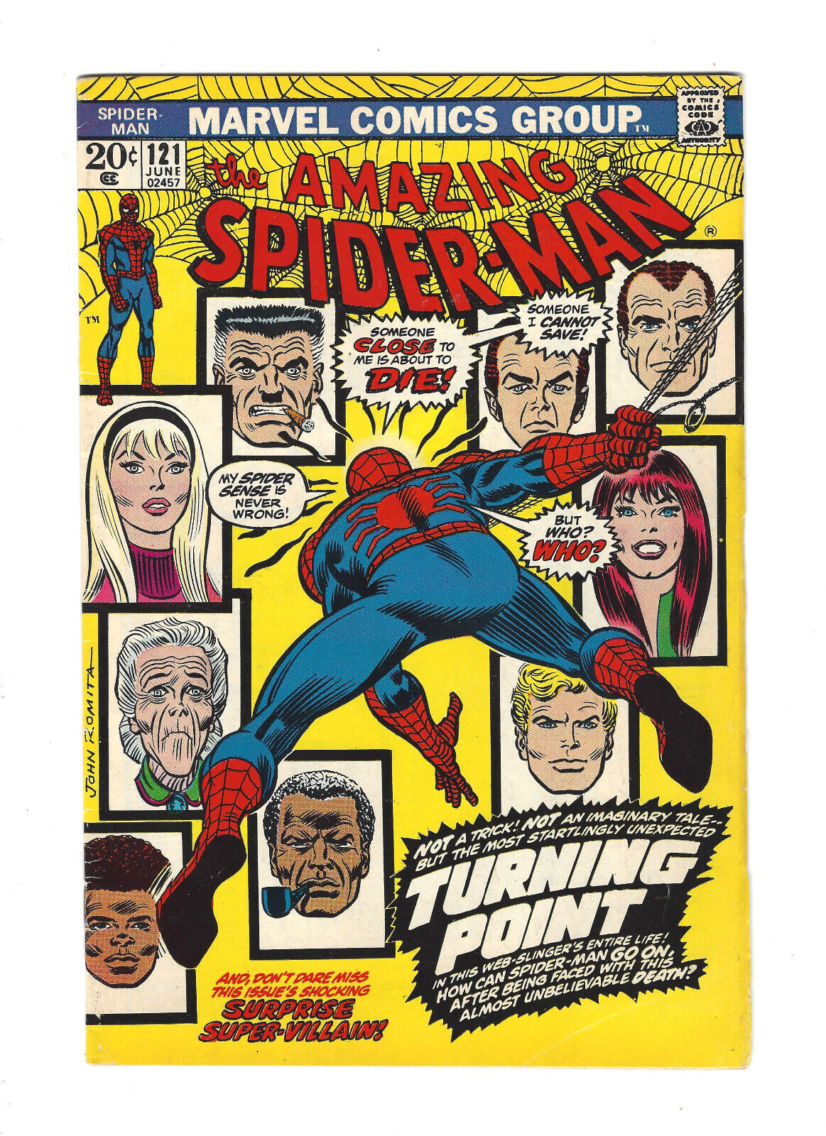 AMAZING SPIDER-MAN #121 (1973) — FINE? TO VERY FINE? — HUGE INVESTMENT POTENTIAL