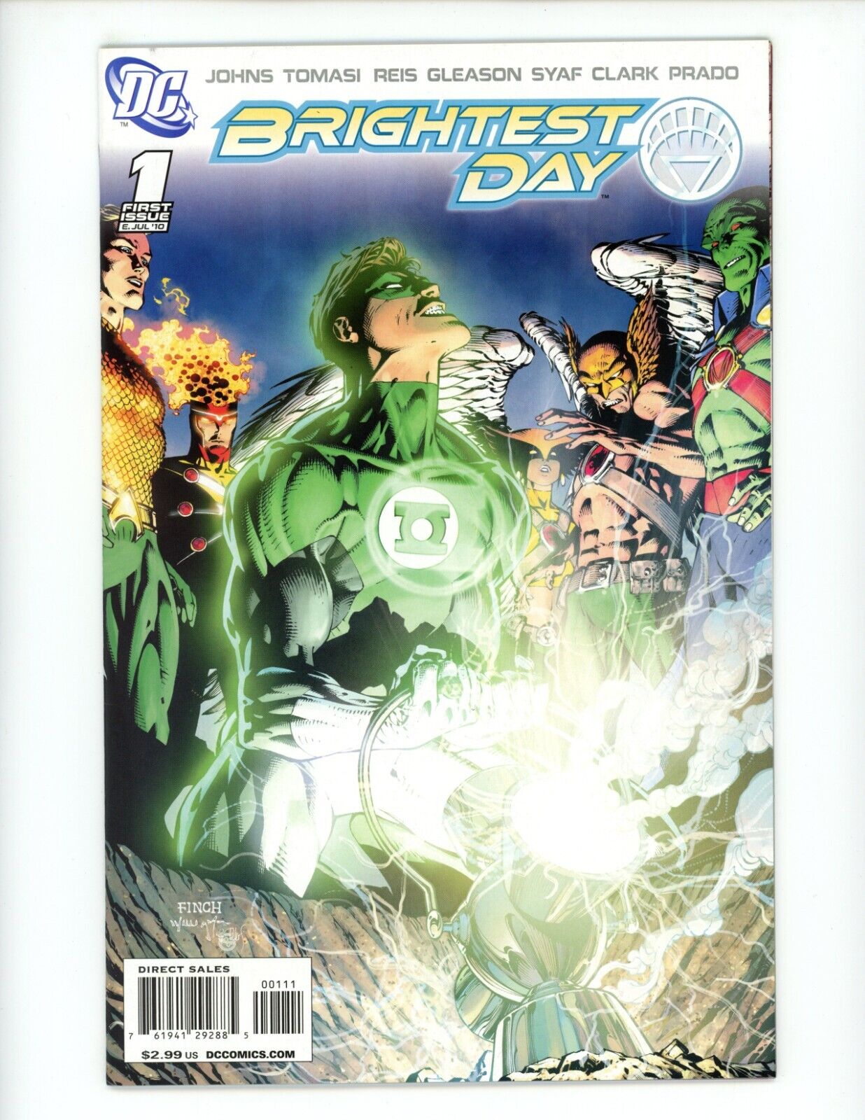 Brightest Day #1 Comic Book 2010 VF Geoff Johns David Finch DC Hawkman