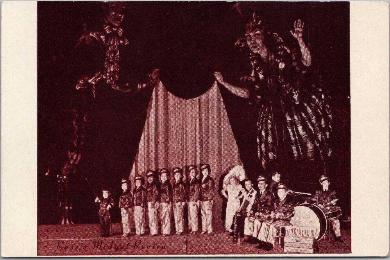 c1930s Vaudeville Circus Postcard \