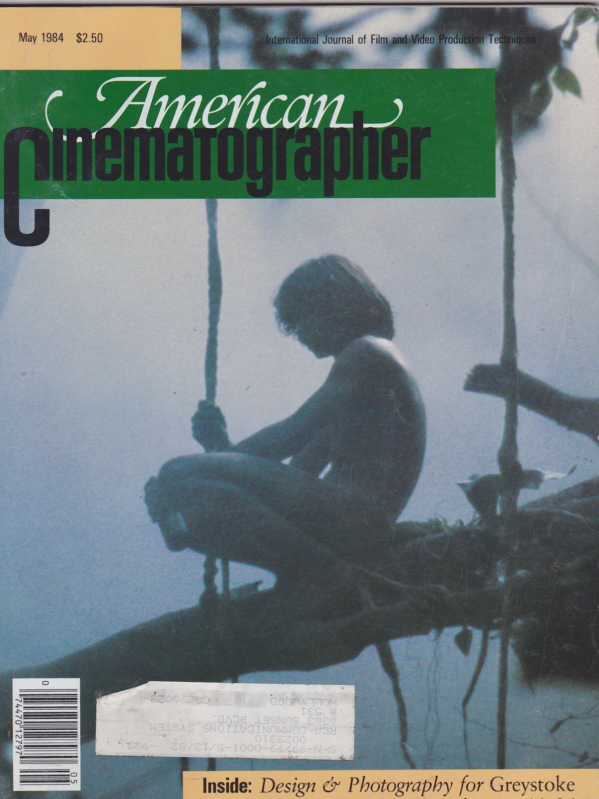 MAY 1984 AMERICAN CINEMATOGRAPHER movie magazine TARZAN - GREYSTOKE