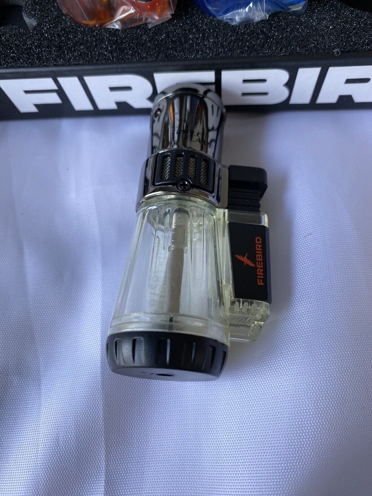 Firebird by Colibri Afterburner Cigar Lighter Triple Torch Butane  - Clear - New