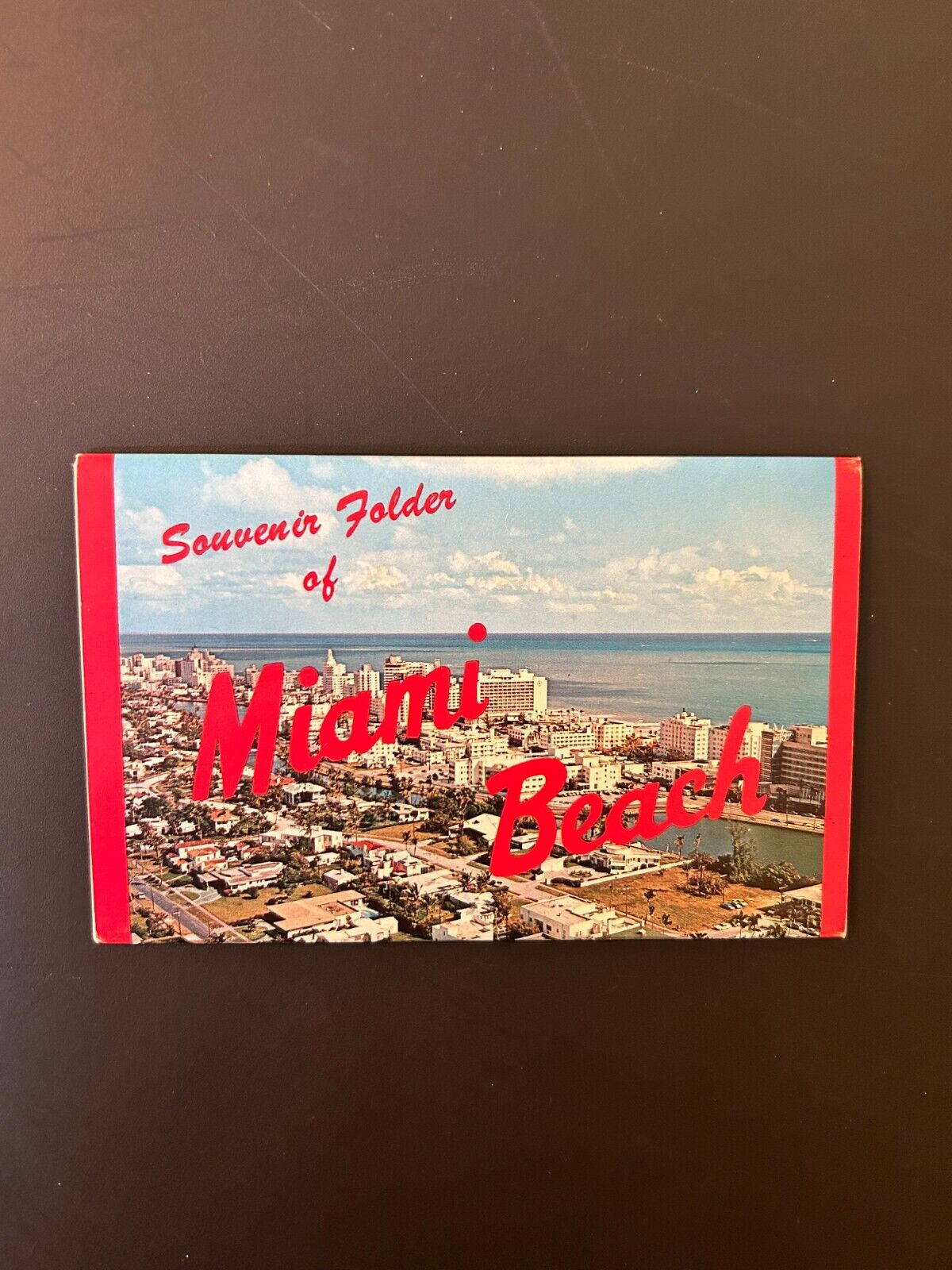 Miami Beach Florida souvenir postcard folder