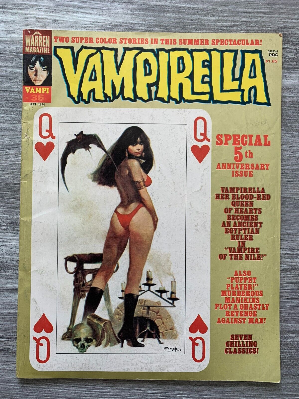 1974 VAMPIRELLA Warren Magazine #36 VG 4.0 Sanjulian Cover