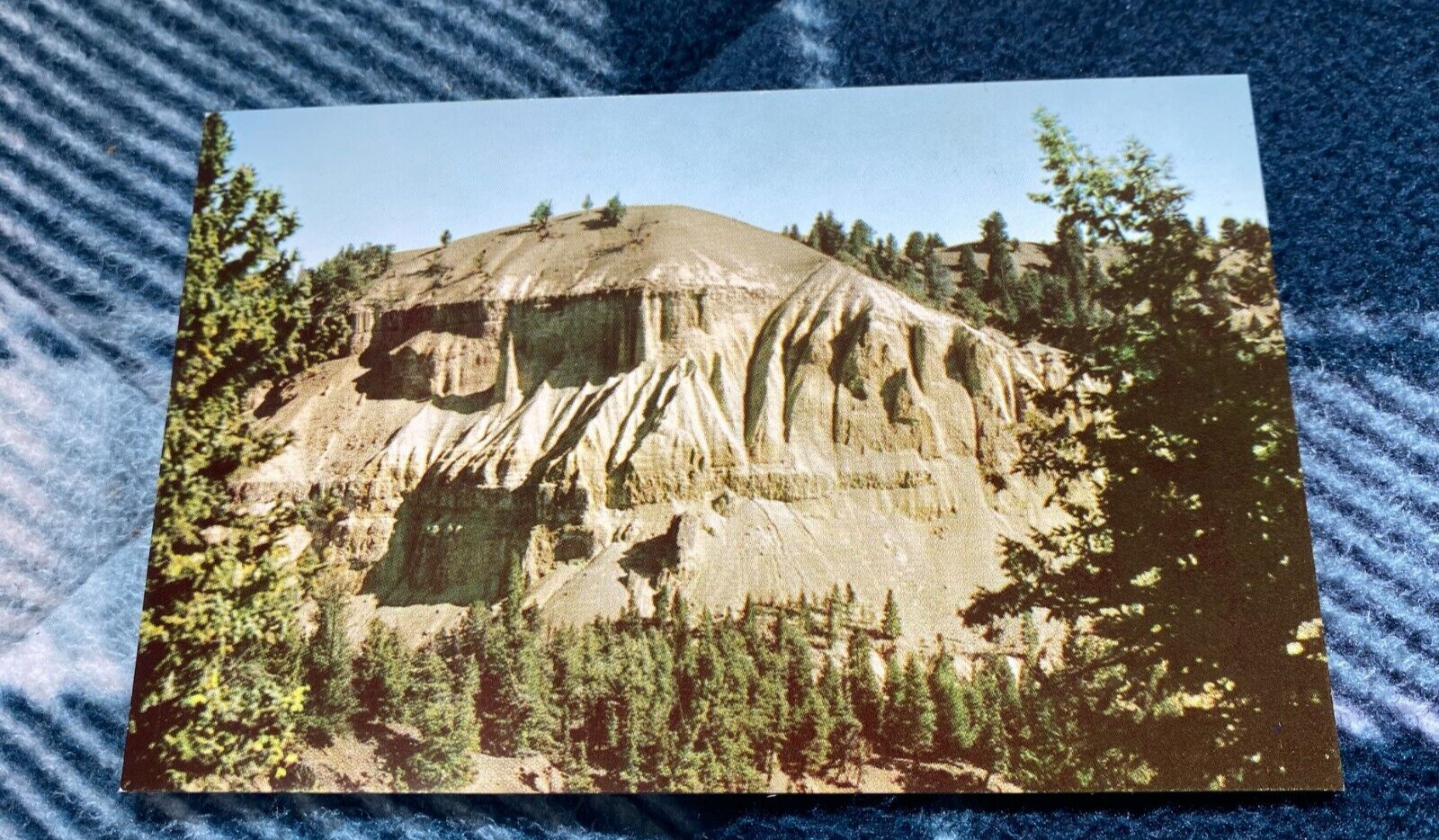 The Yellowstone Canyon Wall, near Tower Fall Vintage Postcard