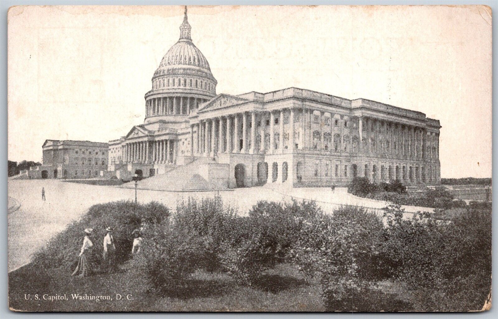 Vtg Washington DC The US Capitol Building 1910s View Old Unposted Postcard