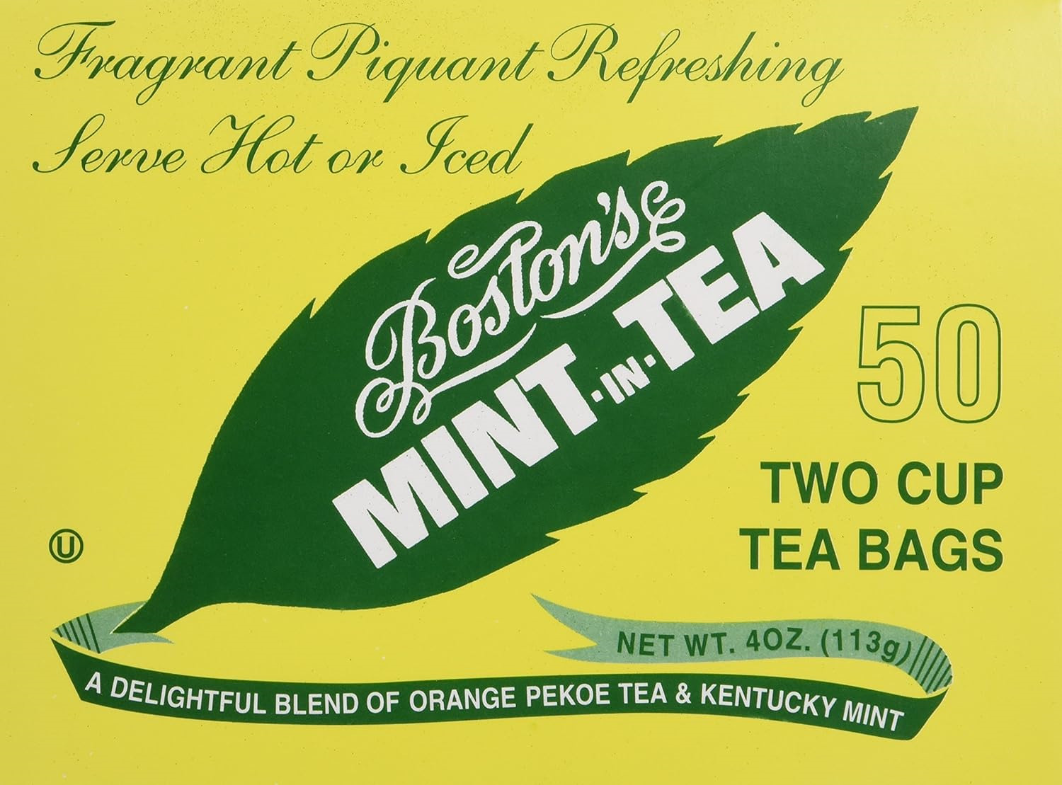 Boston's Mint-In-Tea Two Cup Tea Bags - 50 CT