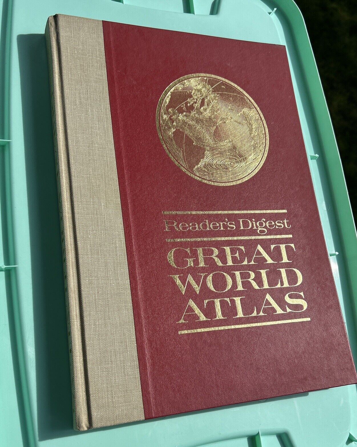 Vintage Reader's Digest Great World Atlas 1963 First Edition Hardcover World Map