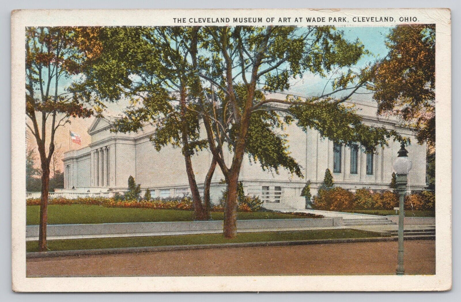 c1919 Museum of Art at Wade Park Cleveland Ohio OH PM 1924 Postcard