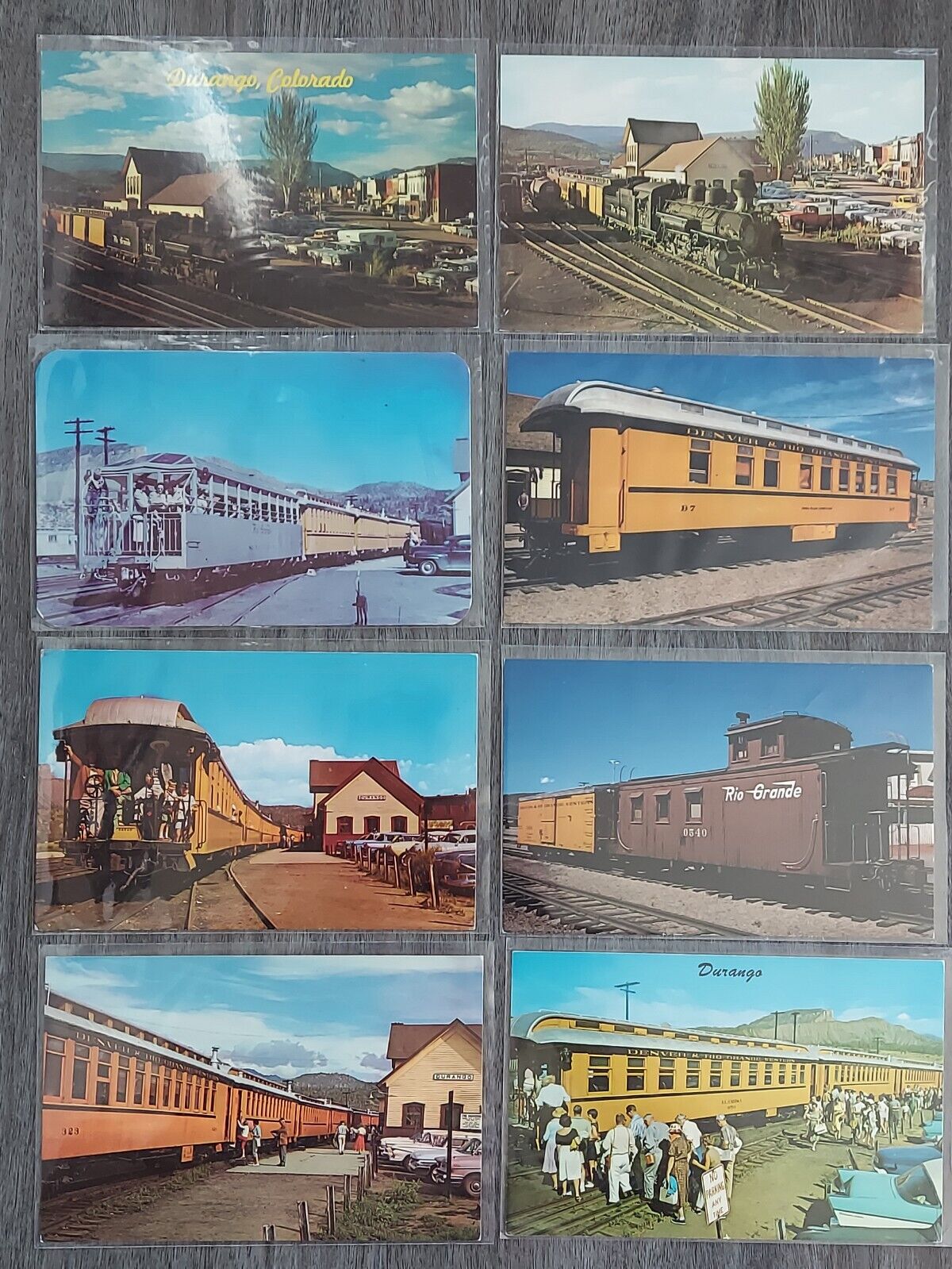 88 Durango and Silverton,Rio Grande, Narrow Gauge Railroad Postcards,Train