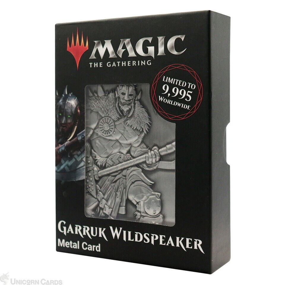 MTG: Magic the Gathering Limited Edition Garruk Wildspeaker Metal Card