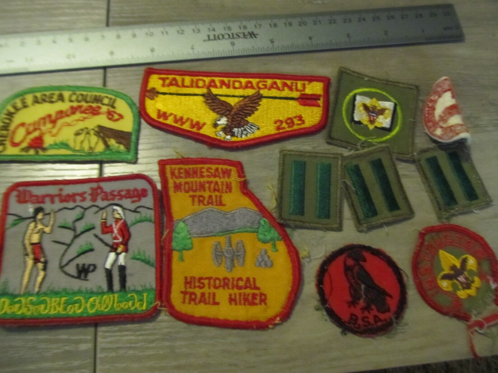 Vintage Boy Scout Patch Lot Georgia WARRIOR'S PASSAGE Kennesaw Mountain Trail +