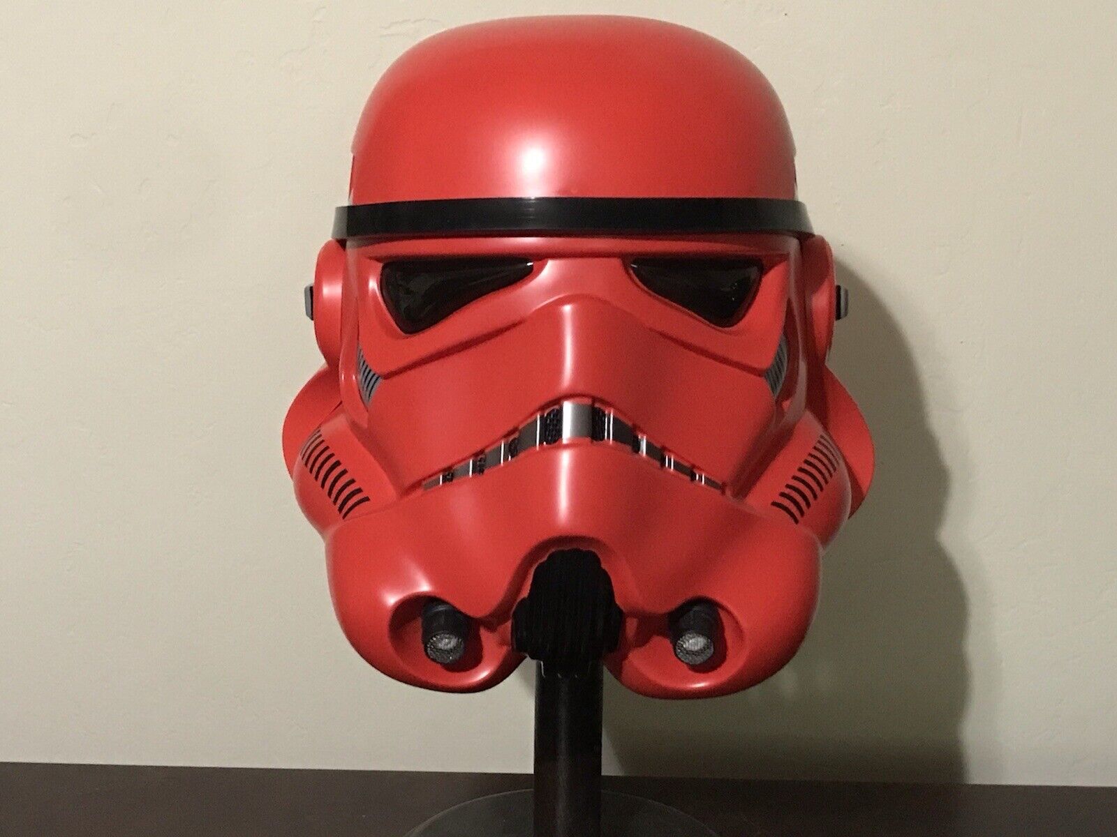 ANOVOS - CRIMSON STORMTROOPER HELMET - STAR WARS - OUT OF PRODUCTION - VERY RARE