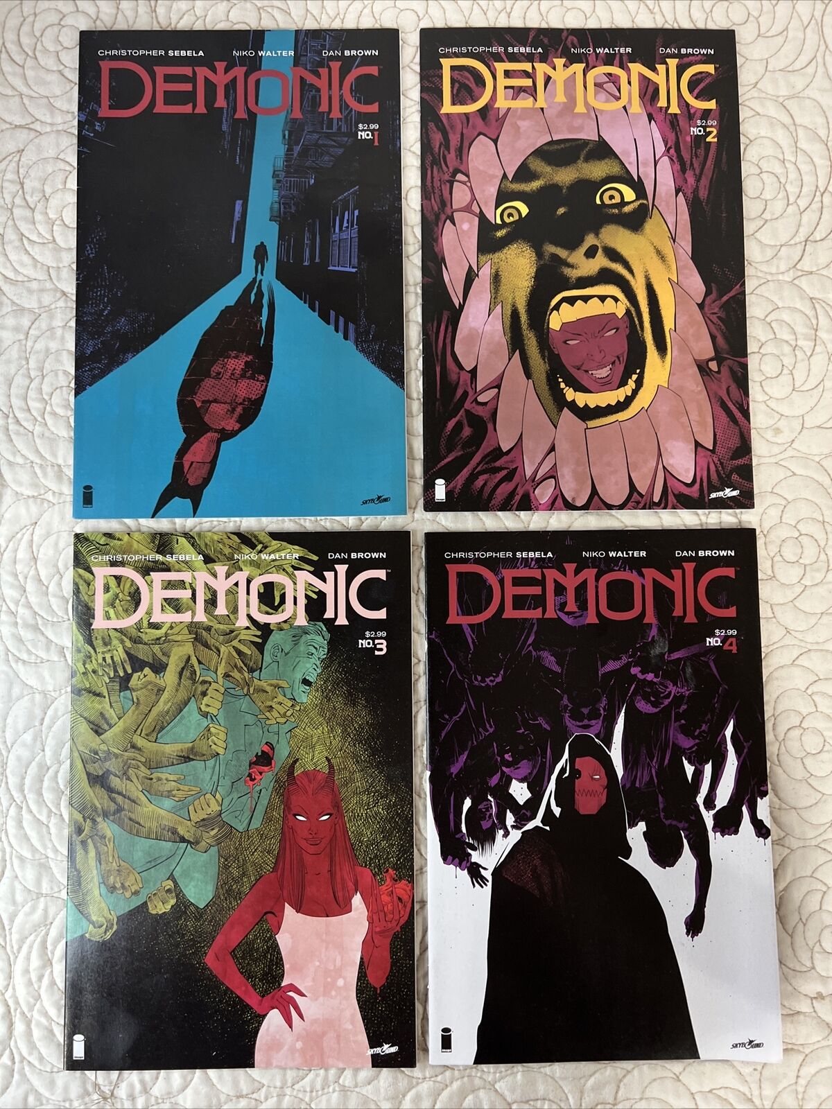 Demonic #1-4 Image Comics Skybound Sebela, Walter, Brown. Excellent Condition
