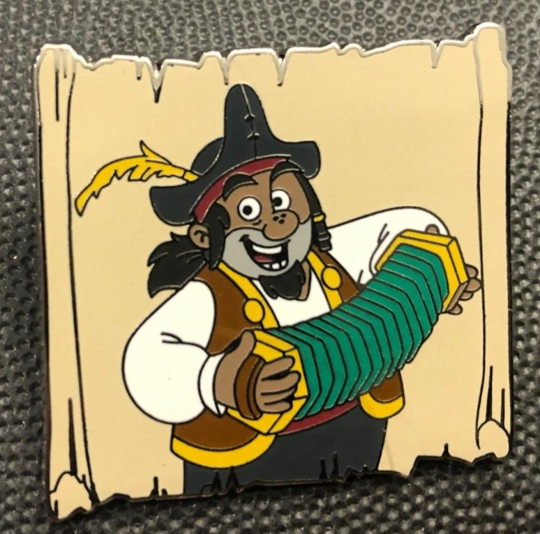 Disney pin 109055 Jake and the Neverland Pirates Sharky accordion pirate Junior