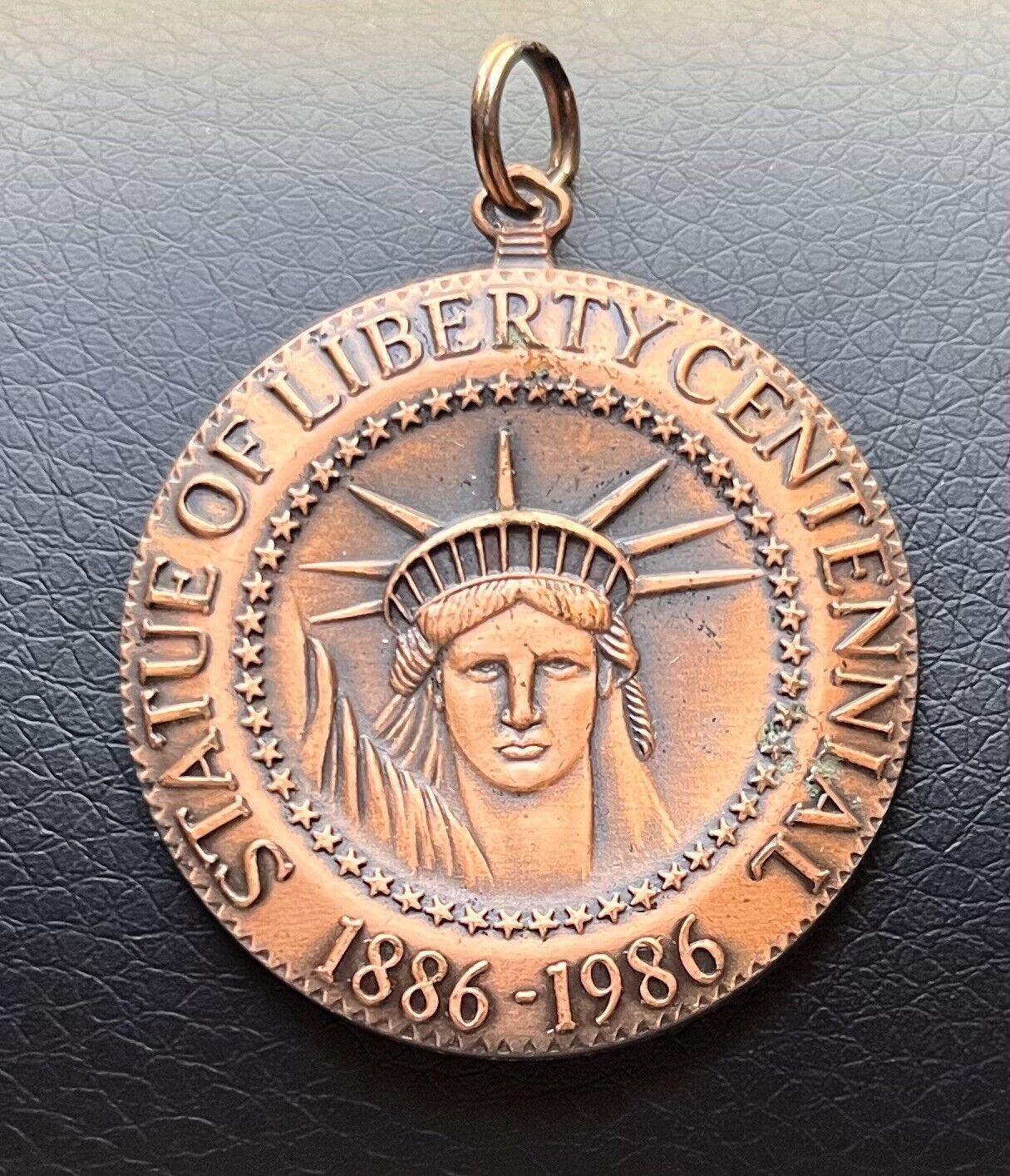 Statue of Liberty Centennial 1886 - 1986 Souvenir Coin Fob Mailbox Drop RI Mint