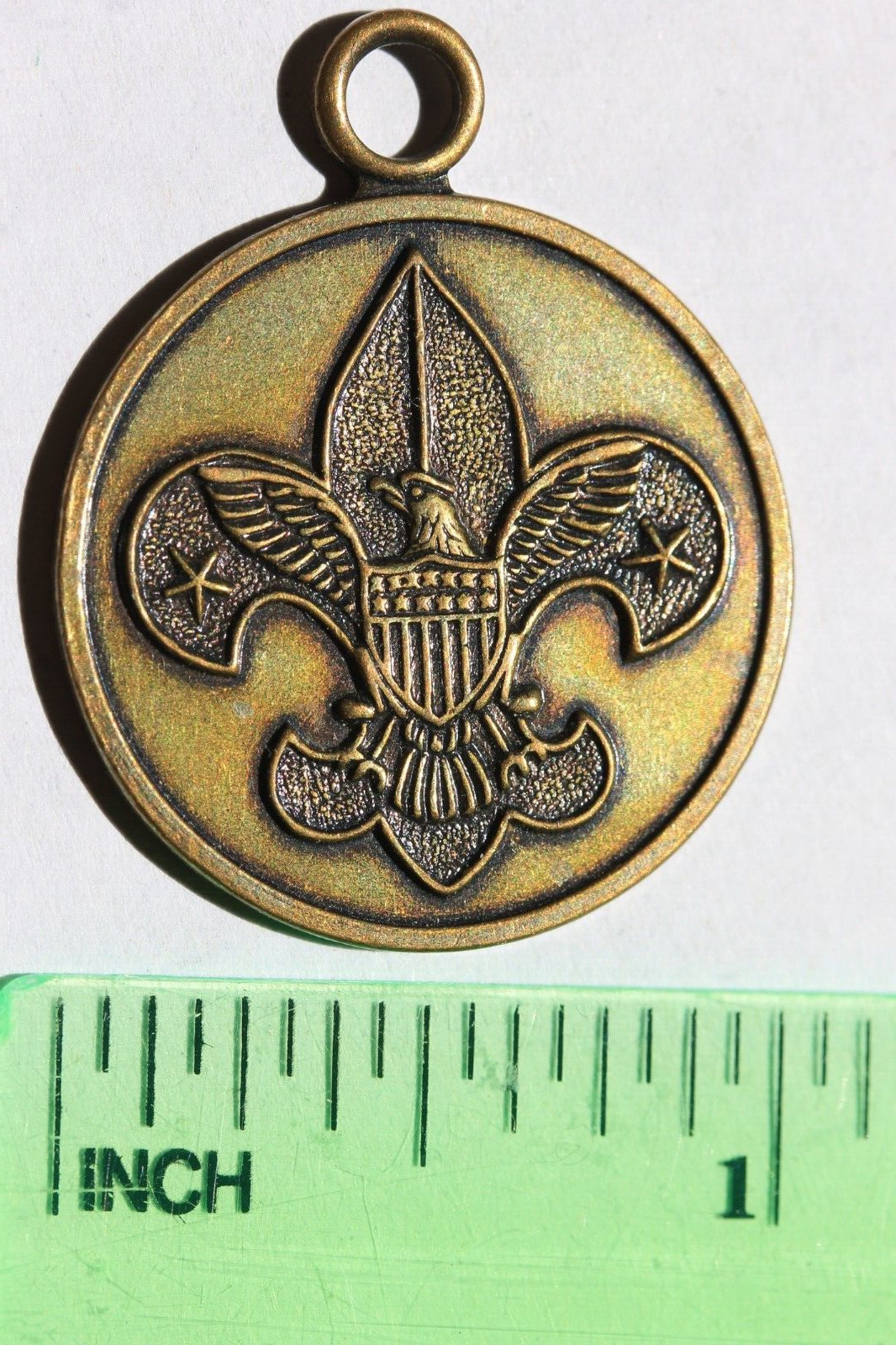 Vintage B.S.A. SCOUT OATH Medal, Pendant, Fob Key Chain