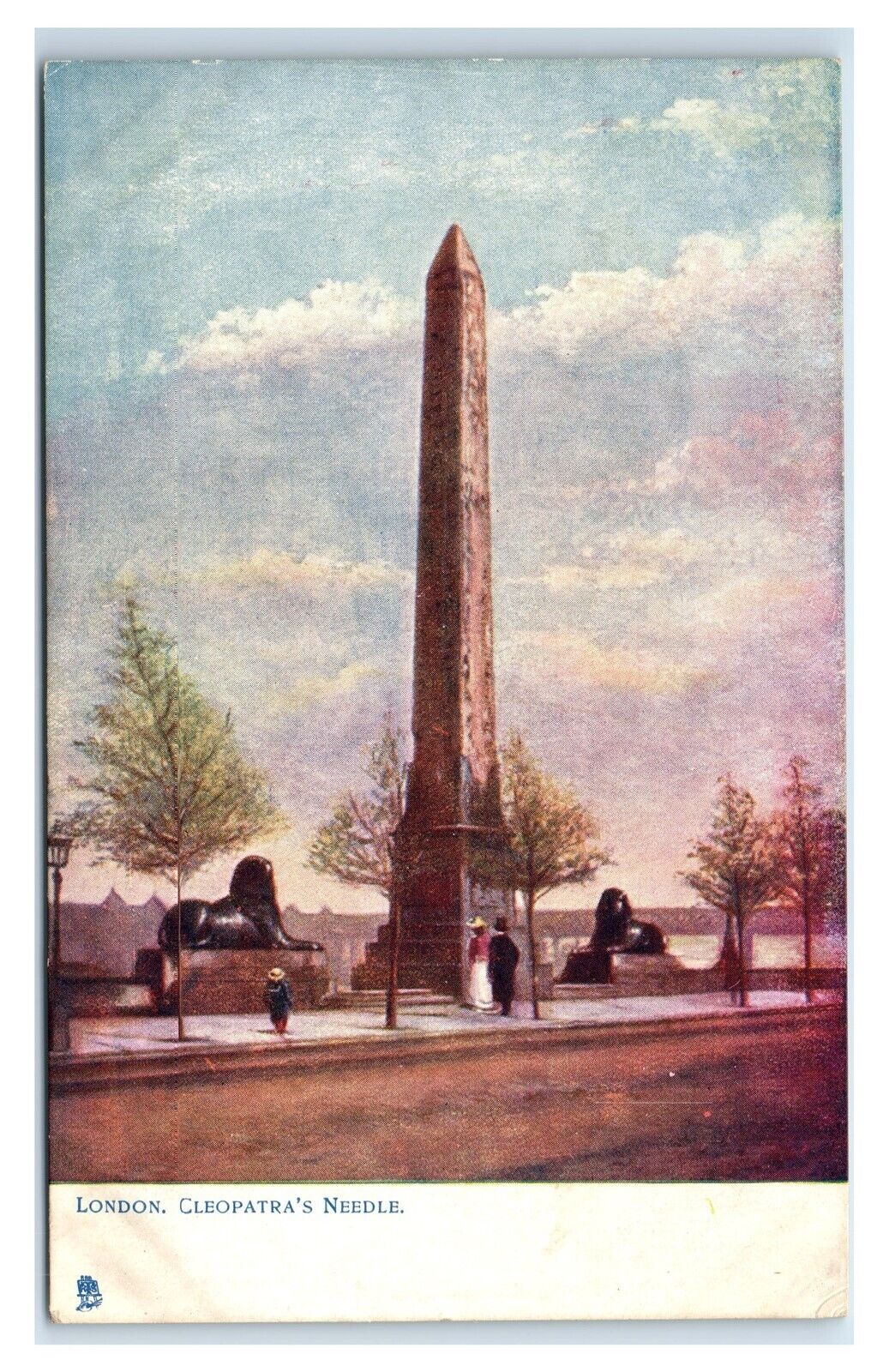 Postcard Cleopatra's Needle, London Tuck 770 Oilette W7