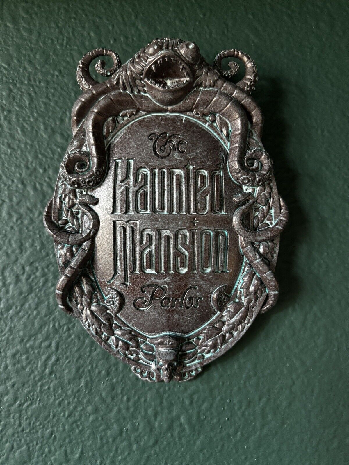 8” One Of A Kind “prototype” Haunted Mansion Parlor Plaque Disney Cruise Ship