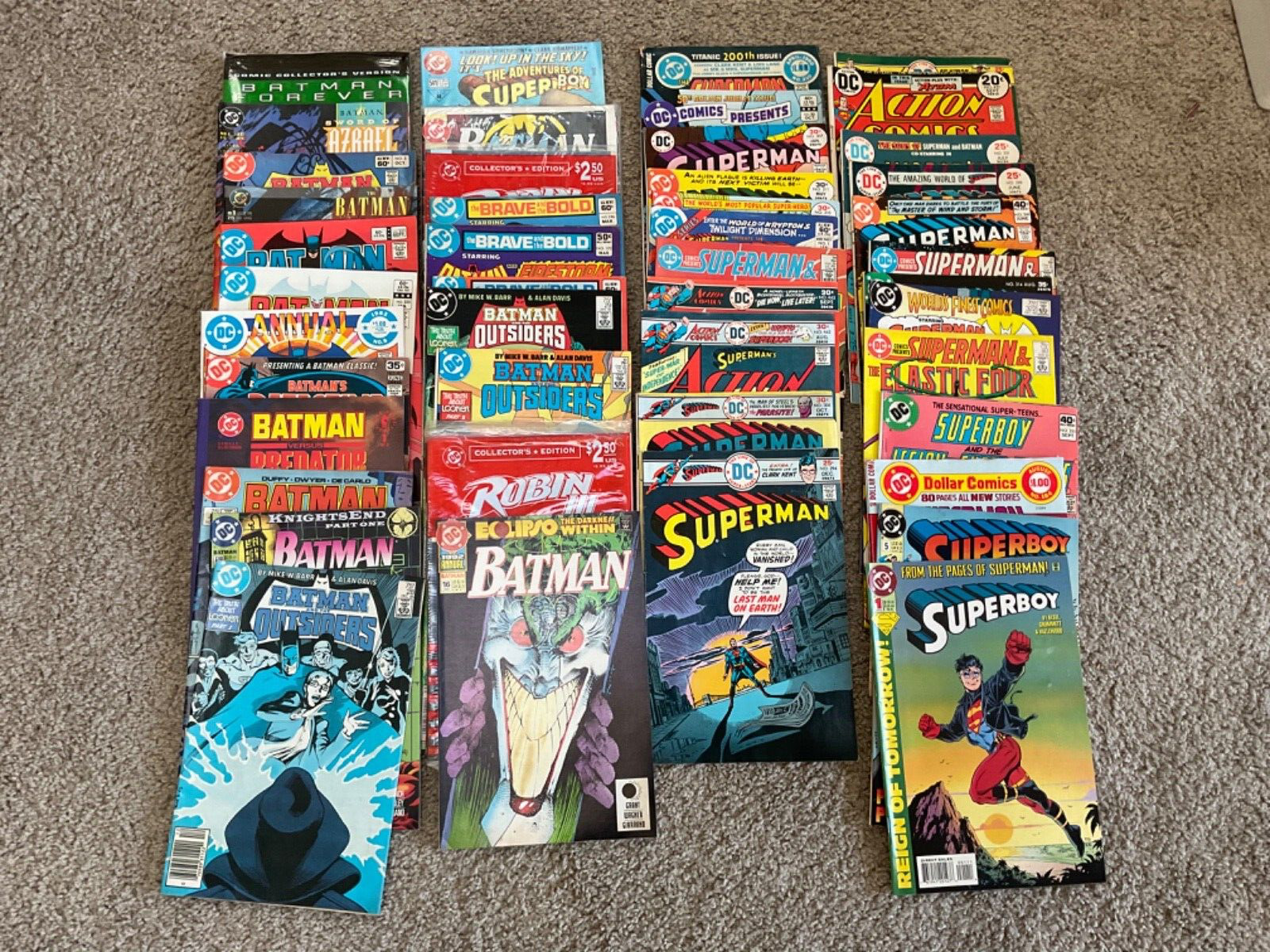 Lot of 49 DC Comic Books Batman Superman + 