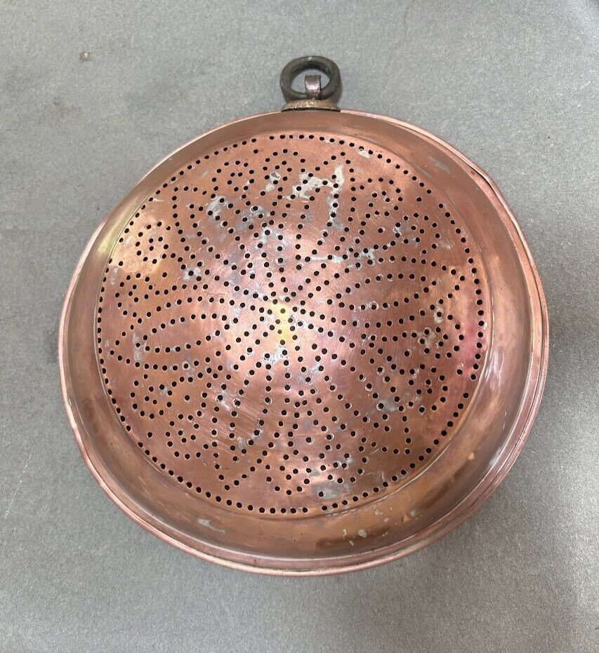 Vintage Large Copper Sieve