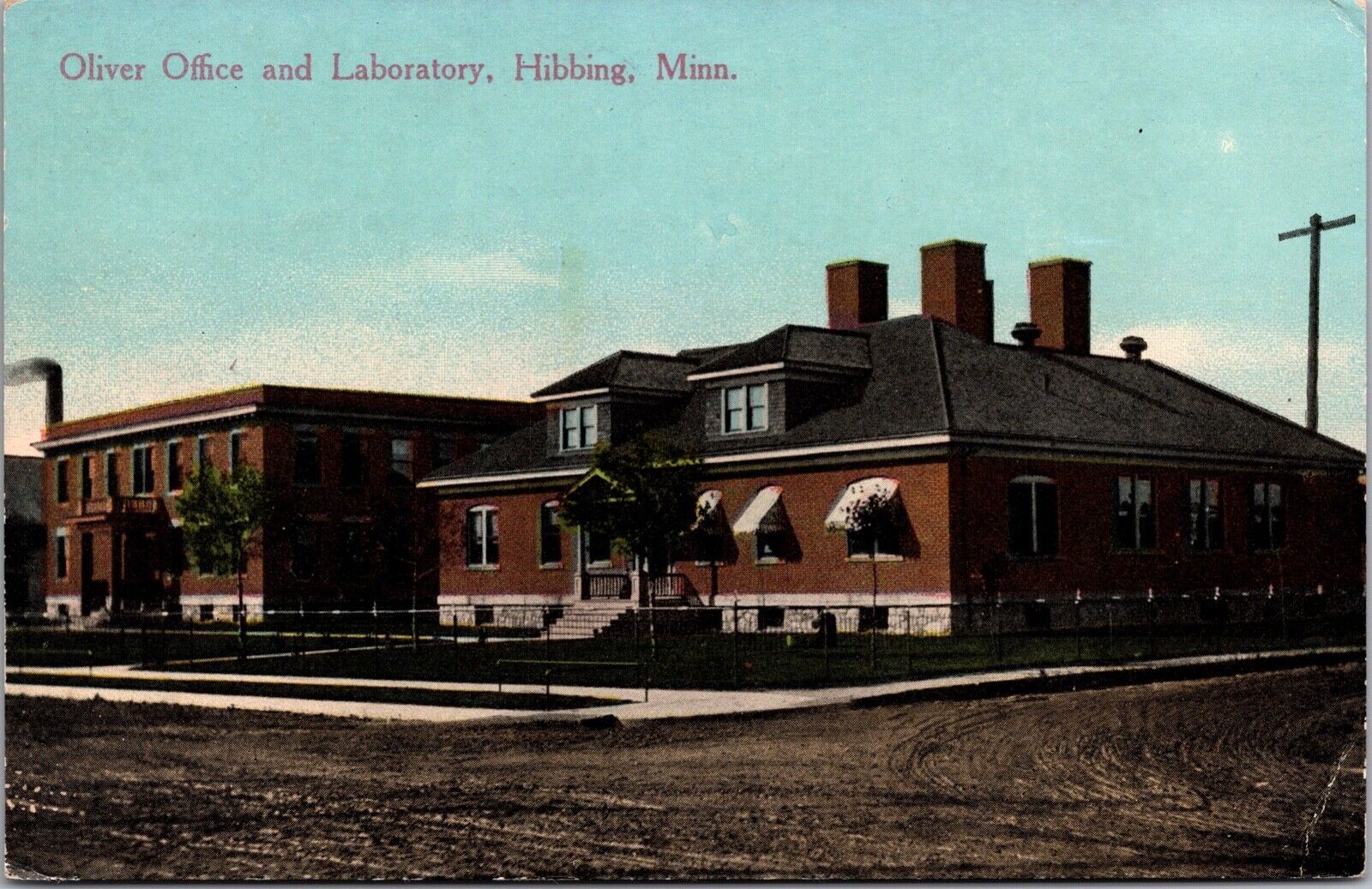Postcard High School Building in Hibbing, Minnesota~135090