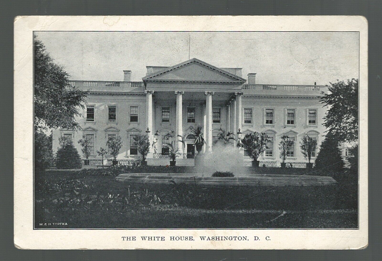 Postcard The White House President United States of America Washington DC c1908