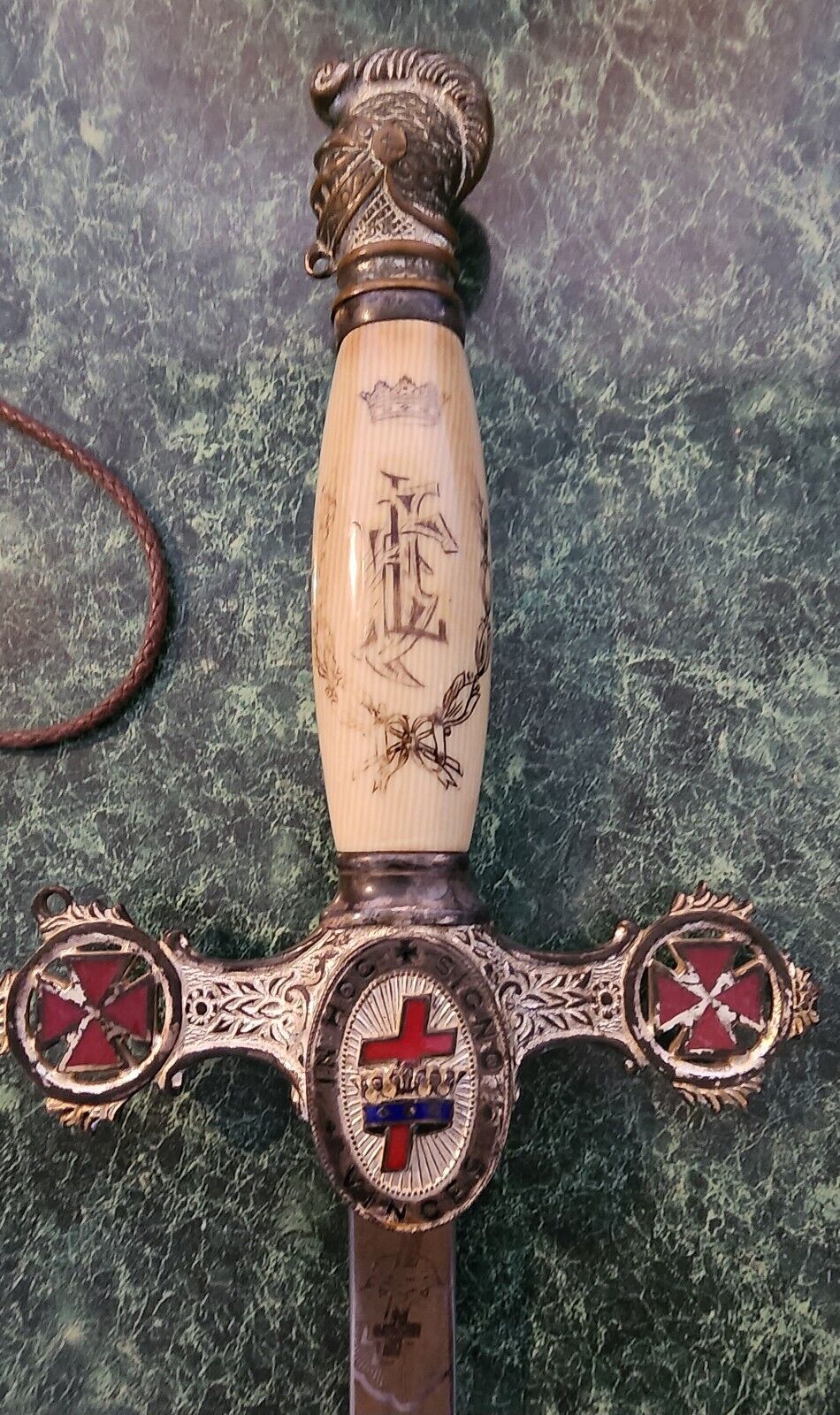 Antique Masonic Templar Sword From Henderson-Ames \