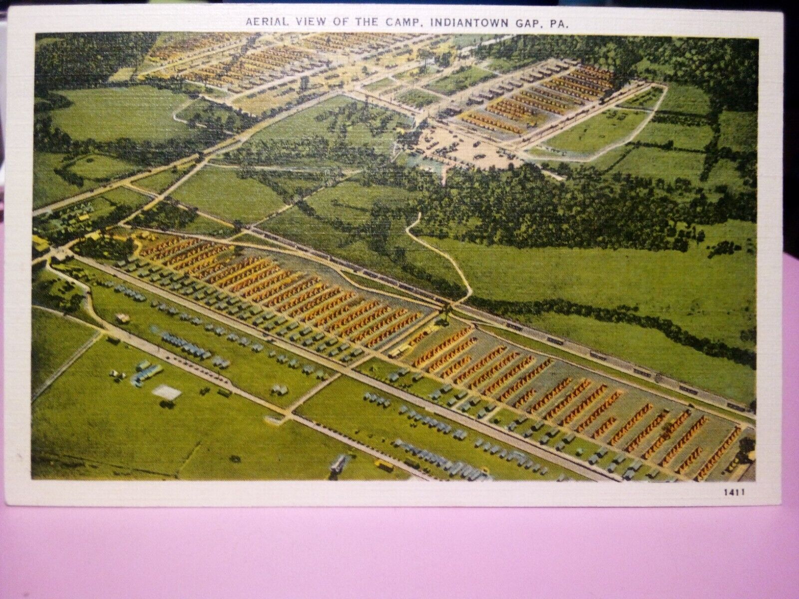 Indiantown Gap Pennsylvania aerial view camp U.S. Army training 