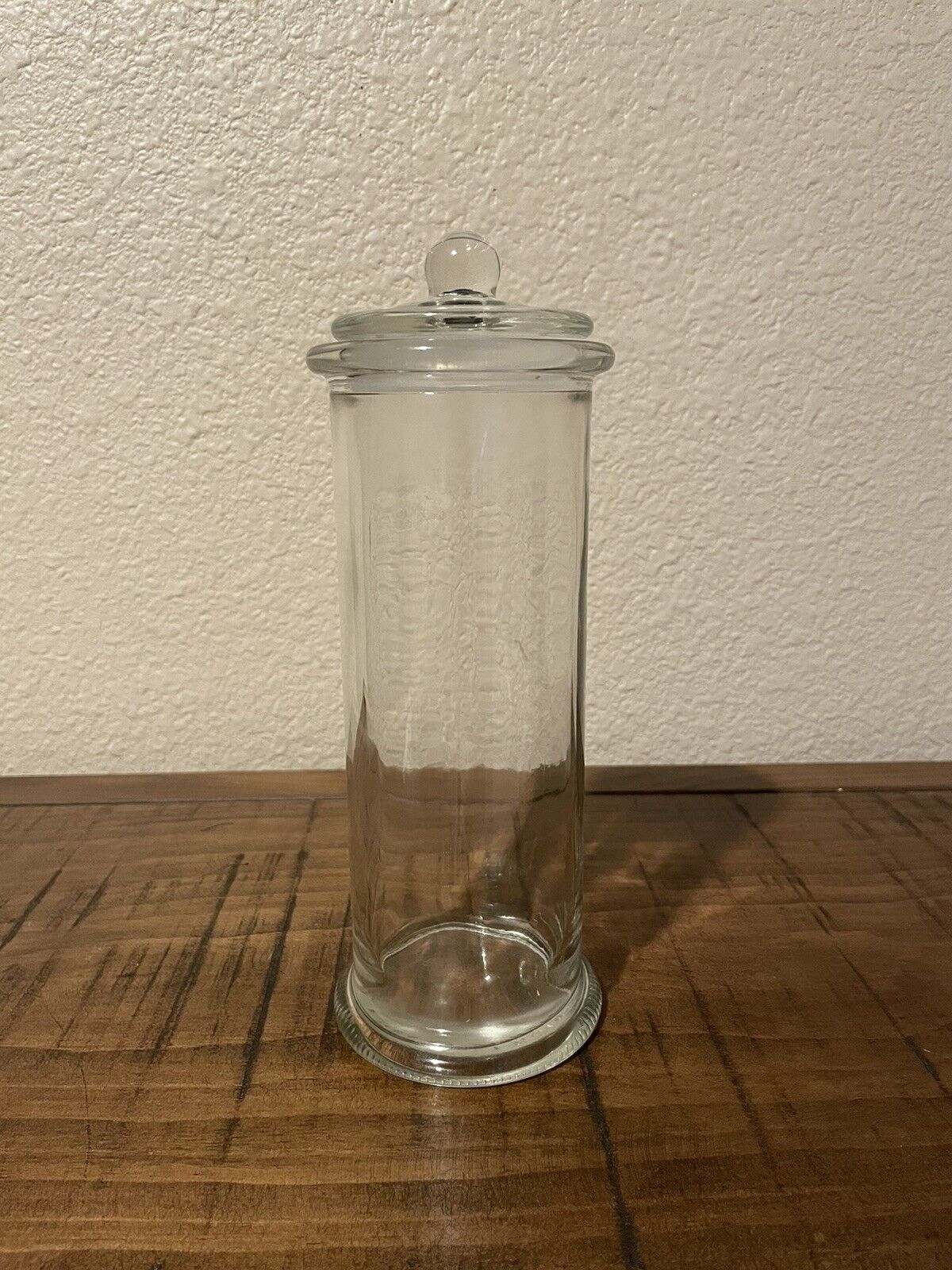 Vintage 9.5” Glass Apothecary Jar *Mint*