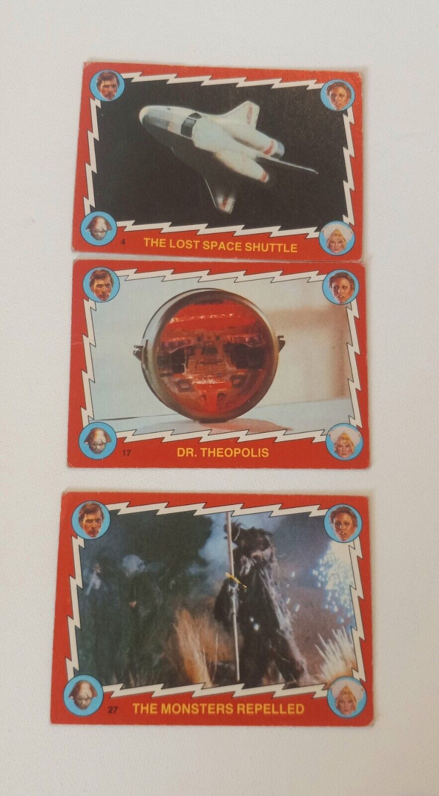 Buck Rogers 1979 Topps 3 Card Lot Vintage