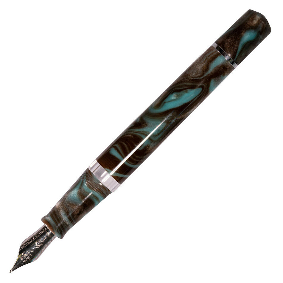 Narwhal Schuylkill Fountain Pen in Chromis Teal - Broad - NEW in original box