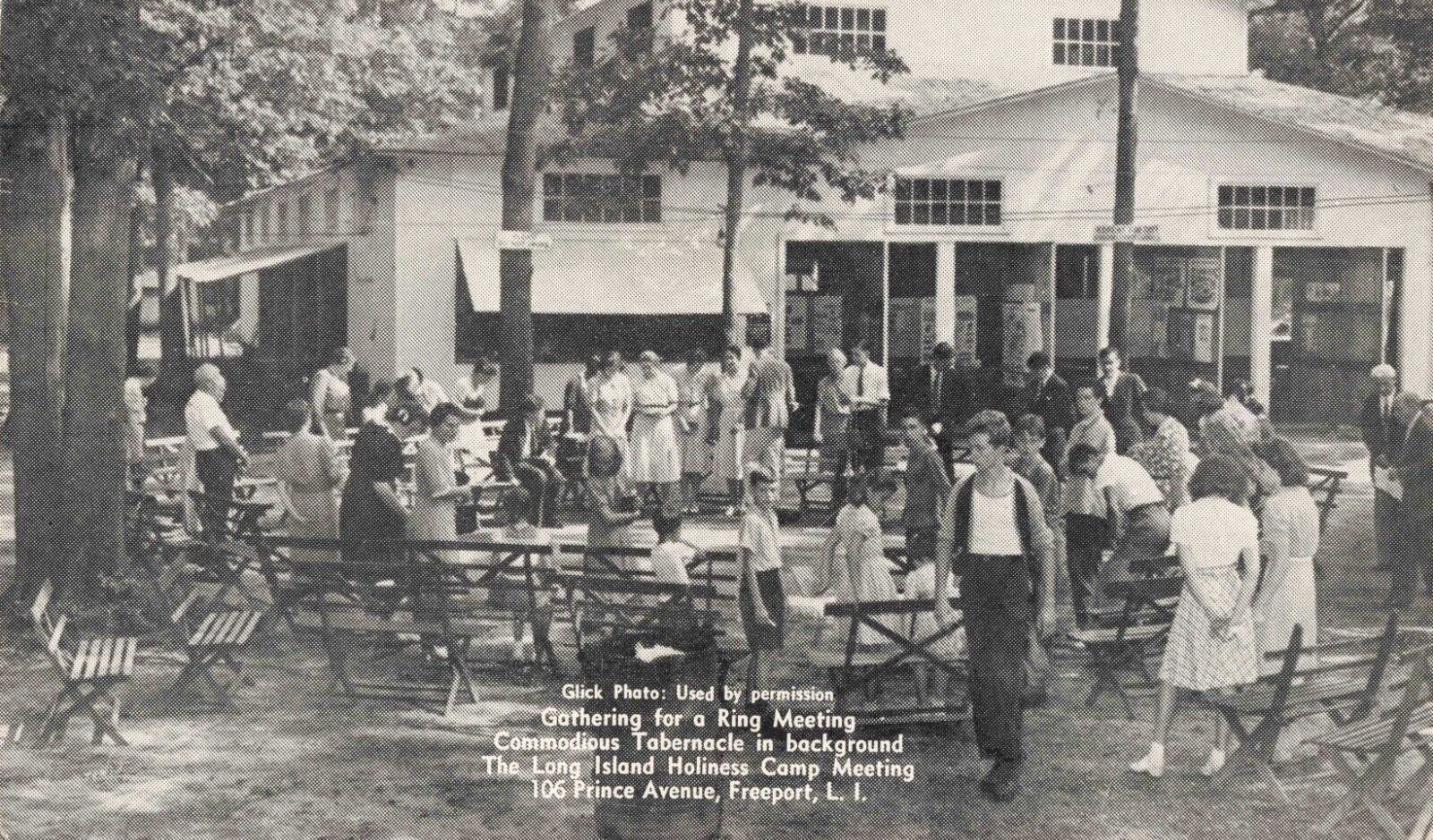 Holiness Camp Meeting Freeport Long Island New York NY c1940s Postcard