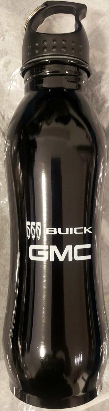 New BUICK GMC BLACK 25oz Metal Travel Water Bottle Sport Tumbler General Motors