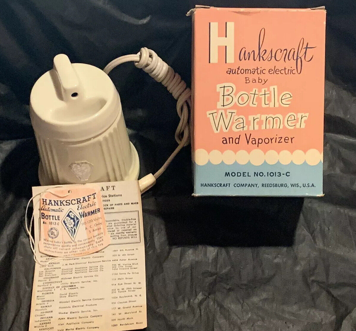 Vintage 1950\'s Hankskraft Automatic Electric Baby Bottle Warmer And Vaporizer