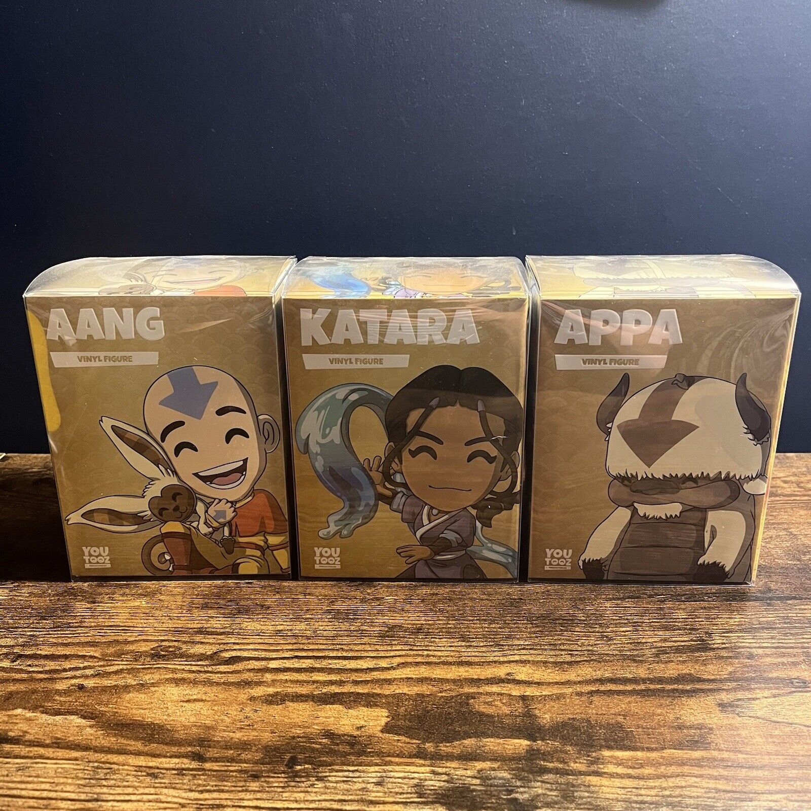 Aang, Katara, and Standing Appa Youtooz Figurines - Avatar: The Last Airbender