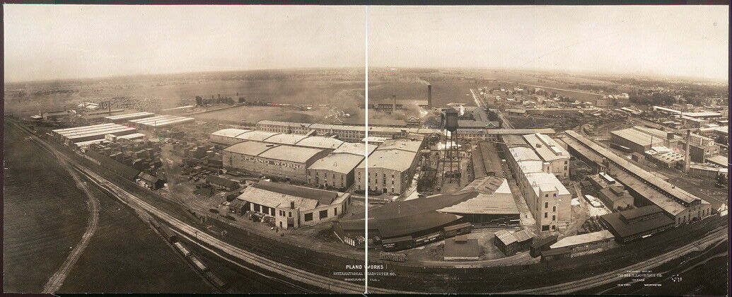 Photo:1907 Panoramic: Plano,International Harvester Co.,Chicago,Illinois