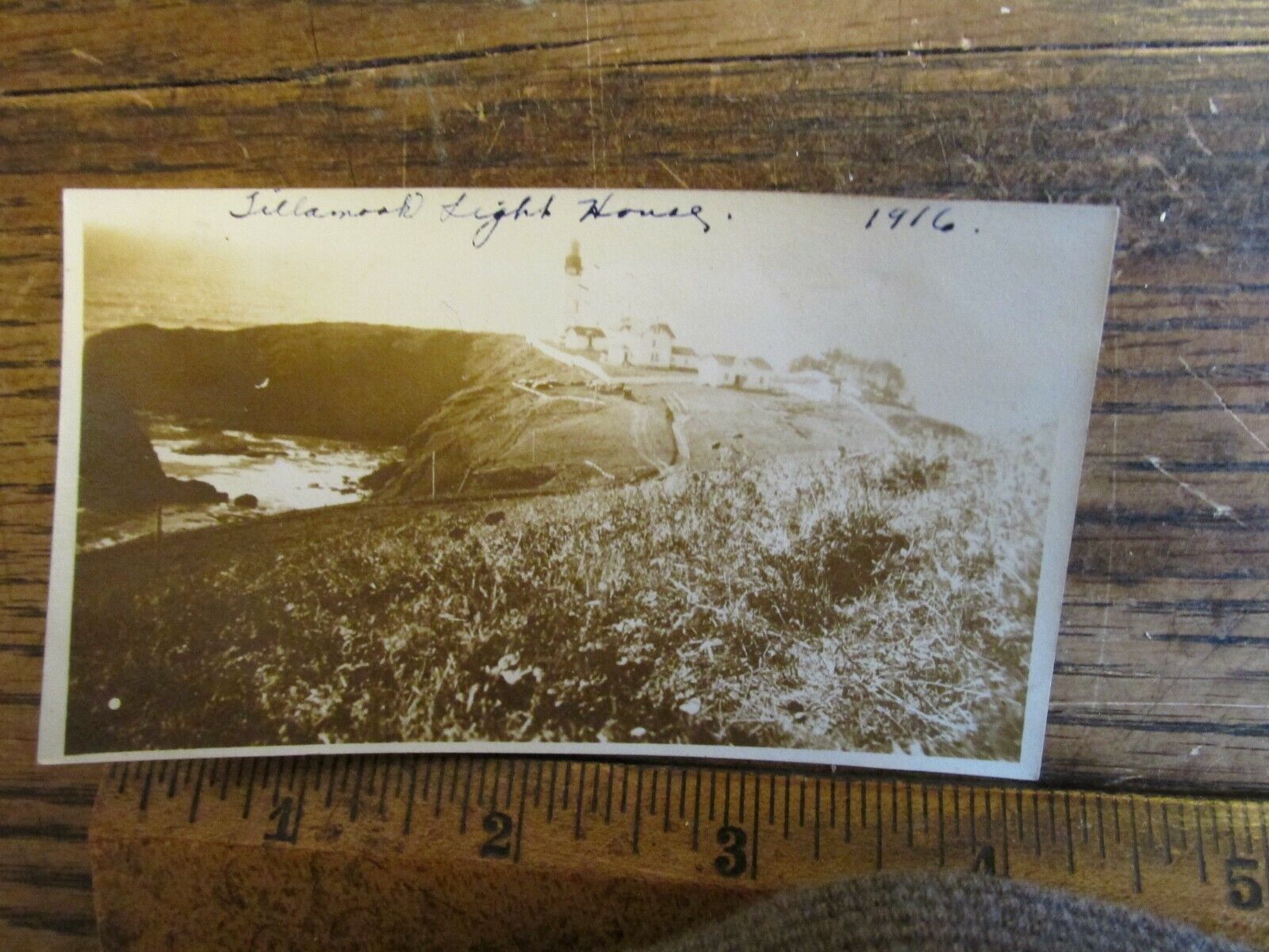 Antique Vintage Ephemera Photo 1916 Tillamook Lighthouse Oregon