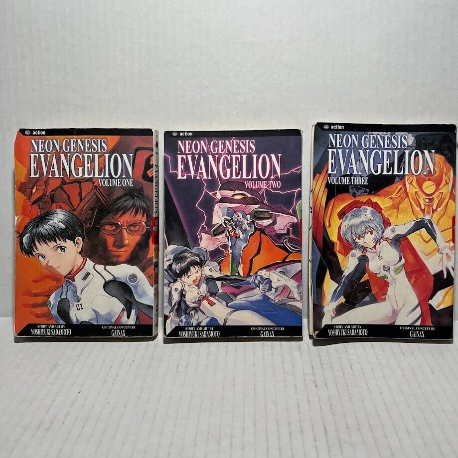Neon Genesis Evangelion English Manga Set Volumes 1-3