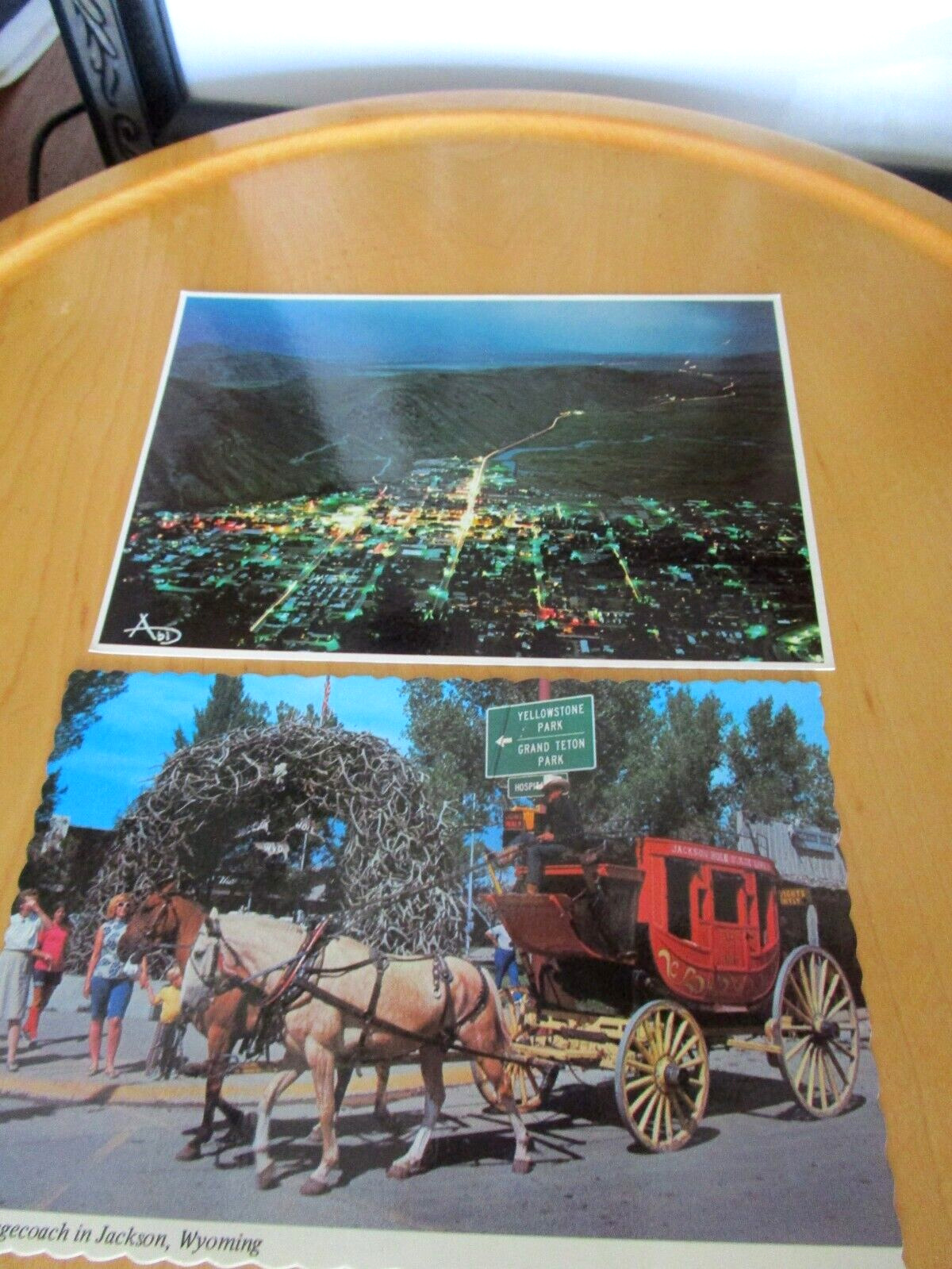 2 Vintage Jackson Wyoming Postcards