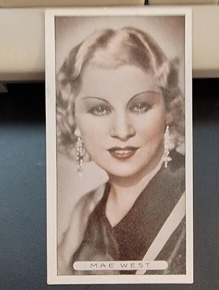 1934 Ardath Famous Film Stars Tobacco Mae West #12  NEAR MINT