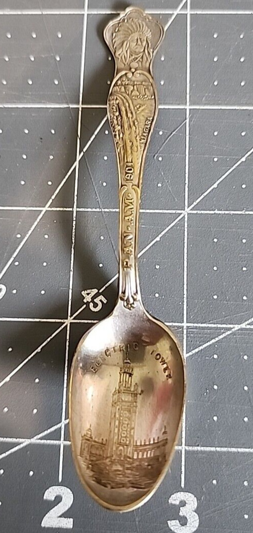 VINTAGE 1901 PAN-AM EXPOSITION SPOON - BUFFALO NY – ELECTRIC TOWER